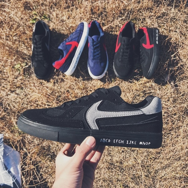 Férfi tornacipő fordított eco bőrrel