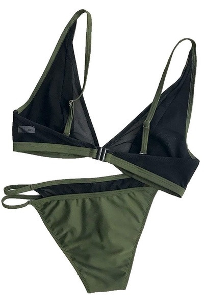 Γυναικείο μαγιό  σε δύο μέρη  με διαφανές μοτίβο