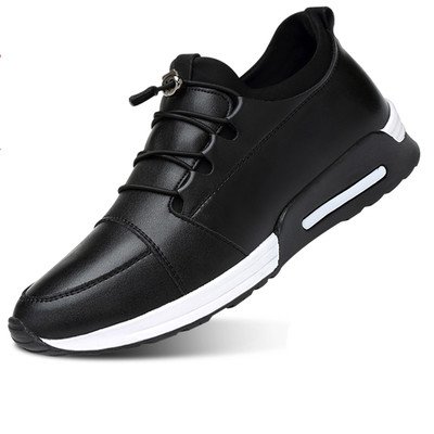 Férfi eko bőr tornacipő fekete színben - többféle modell