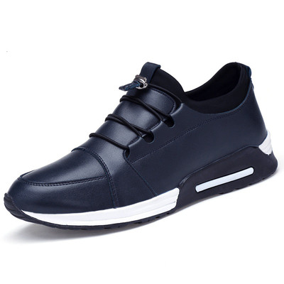 Férfi eko bőr tornacipő fekete színben - többféle modell