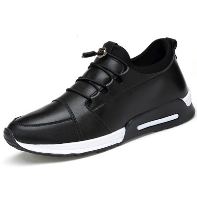 Férfi eko bőr tornacipő fekete színben - többféle modell