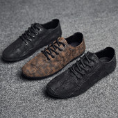 Vékony talpú férfi cipő két színben