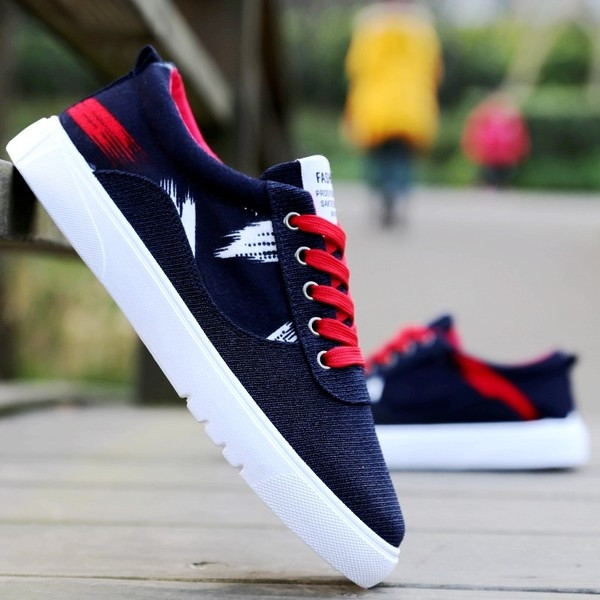 Férfi farmer tornacipő különböző irizáló mintákkal