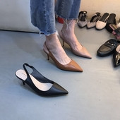 Alkalmi női cipők elöl puha műbőr zárással