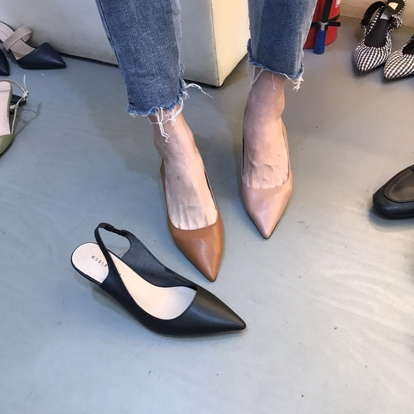 Alkalmi női cipők elöl puha műbőr zárással