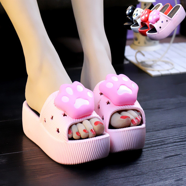 Női modern papucs többféle színben 3D díszítéssel