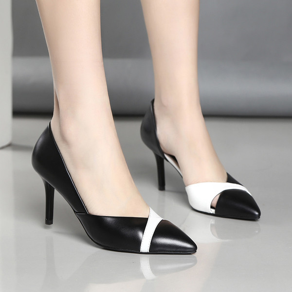 Elegáns hegyes magassarkú cipő két modellben, 7,5 cm és 5,5 cm sarokkal