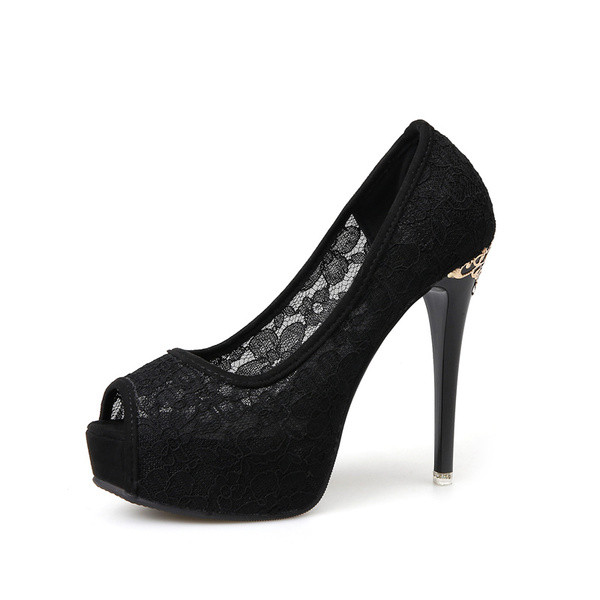 Női elegáns magassarkú cipő három színben