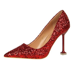 Női brokát cipő három modellben élénk színekben