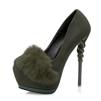 Női cipő magassarkúval és eco pehely elemmel