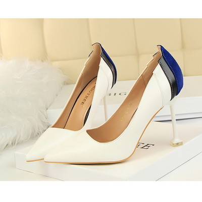 Stílusos és elegáns női magas sarkú cipő öko bőrből