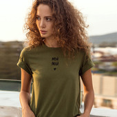 Női alkalmi póló három színben felirattal