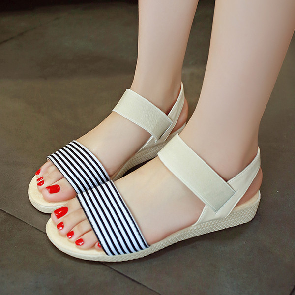 Női alkalmi szandál két színben