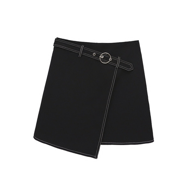 Stílusos női szoknya magas derékkal, fehér és fekete színben