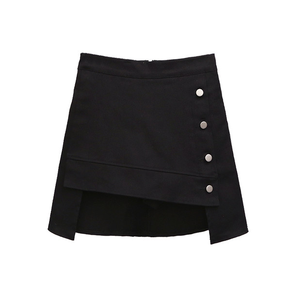 Extravagáns női szoknya aszimmetrikus hosszúsággal