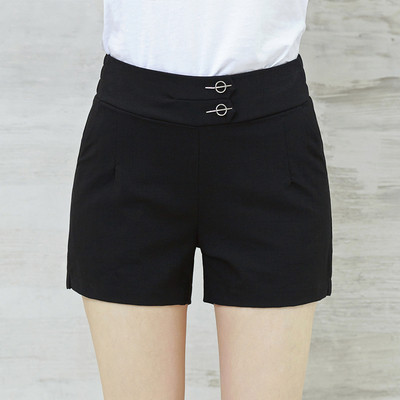 Női magas derekú elasztikus rövidnadrág három színben