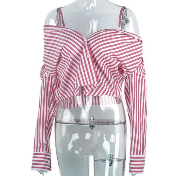 Női ing széles modellben, belső pántokkal