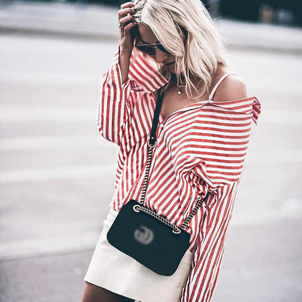 Női ing széles modellben, belső pántokkal