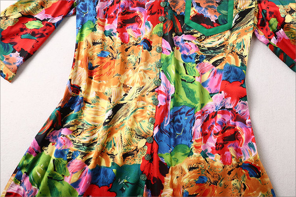 Virágmintás nyári női hosszú ing