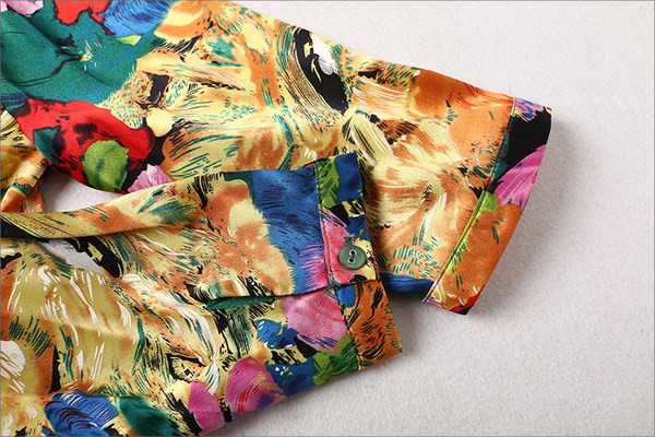 Virágmintás nyári női hosszú ing