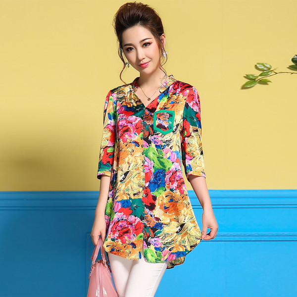 Virágmintás nyári női hosszú ing