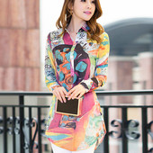 Női alkalmi színes ing, hosszú ujjal több színben