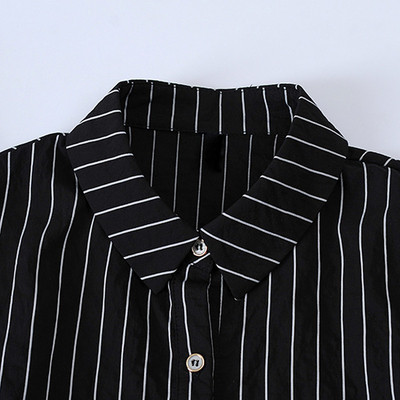 Elegáns női ujjatlan ing fehér és csíkos színben