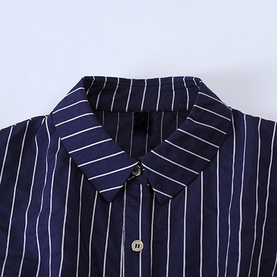 Elegáns női ujjatlan ing fehér és csíkos színben