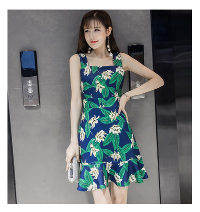 Virágos motívumú női ruha