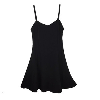 Alkalmi női ruha szabású sima fekete modell