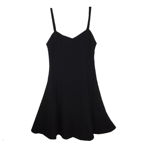 Alkalmi női ruha szabású sima fekete modell