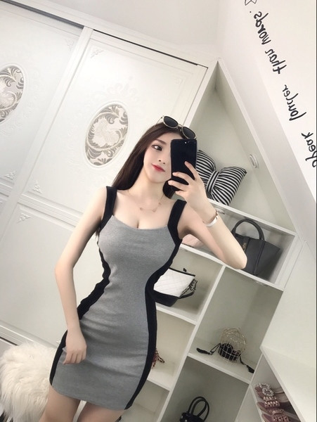 Stílusos női ruha két színben