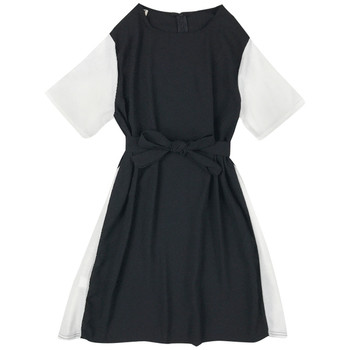 Rochie casual de dama cu maneci scurte in doua culori