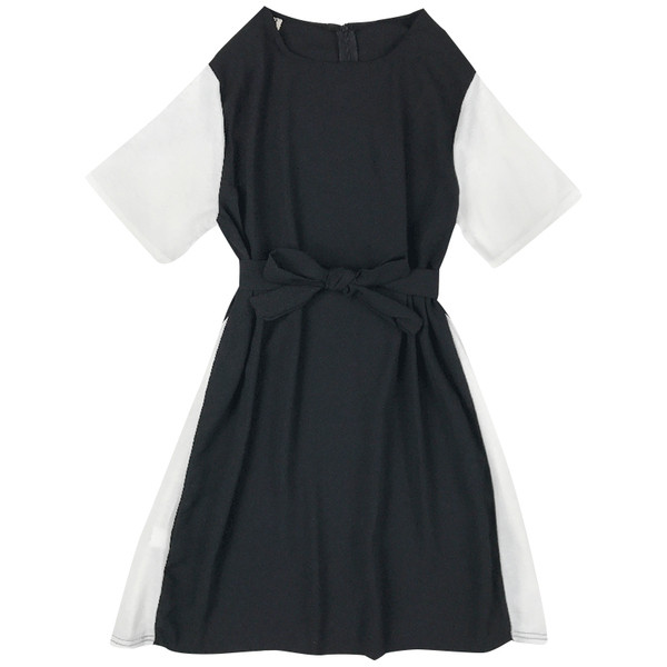 Alkalmi női ruha rövid ujjal, két színben