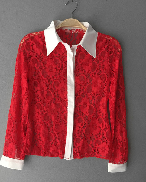 Cămașă de damă din dantelă în două culori