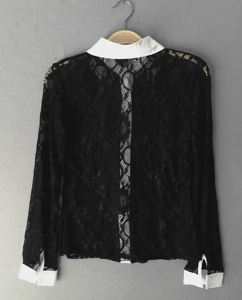 Cămașă de damă din dantelă în două culori