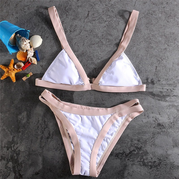 Egyszerű stílusos fürdőruha két színben