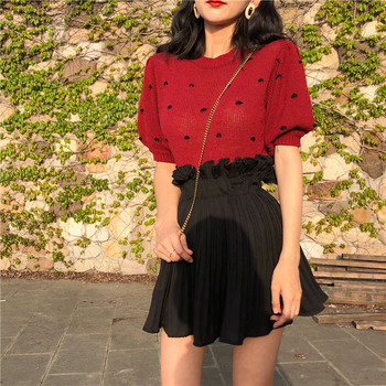 Lezser női szoknya magas derékkal, fehér és fekete színben