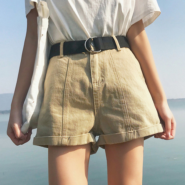 Kényelmes nyári rövidnadrág nőknek magas derékkal, 4 színben