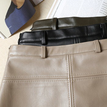 Stílusos női szoknya öko bőrből három színben