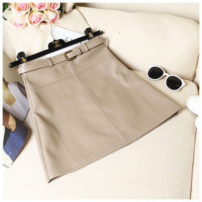 Stílusos női szoknya öko bőrből három színben