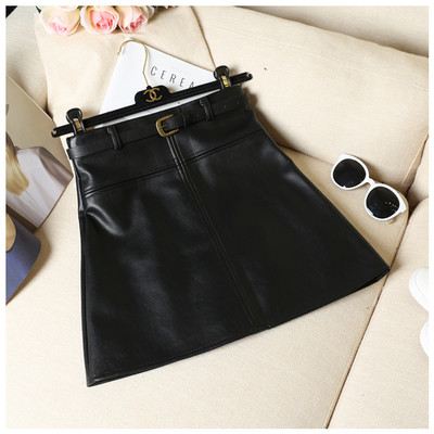 Stílusos női szoknya öko bőrből három színben