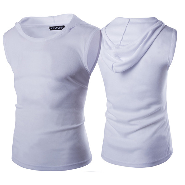 Ανδρικό αμάνικο σε διάφορα χρώματα με κουκούλα