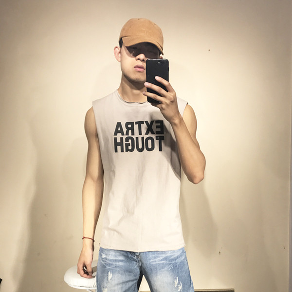 Nyári férfi felső két színben felirattal