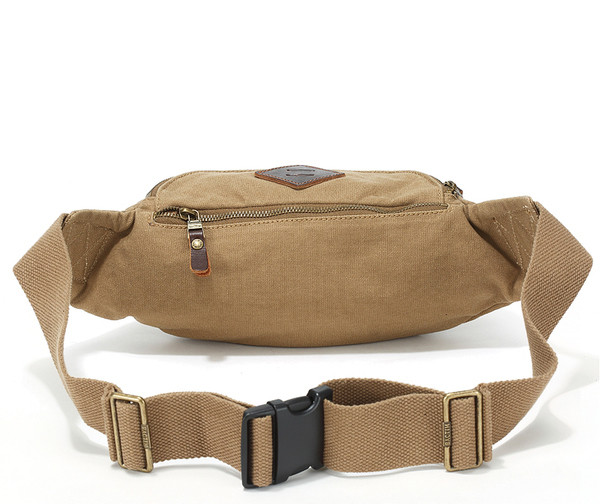 Kis méretű férfi deréktáska két osztással, három színben