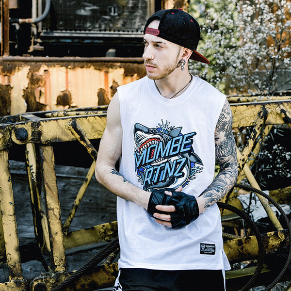 Férfi felső három színben nyomattal és felirattal