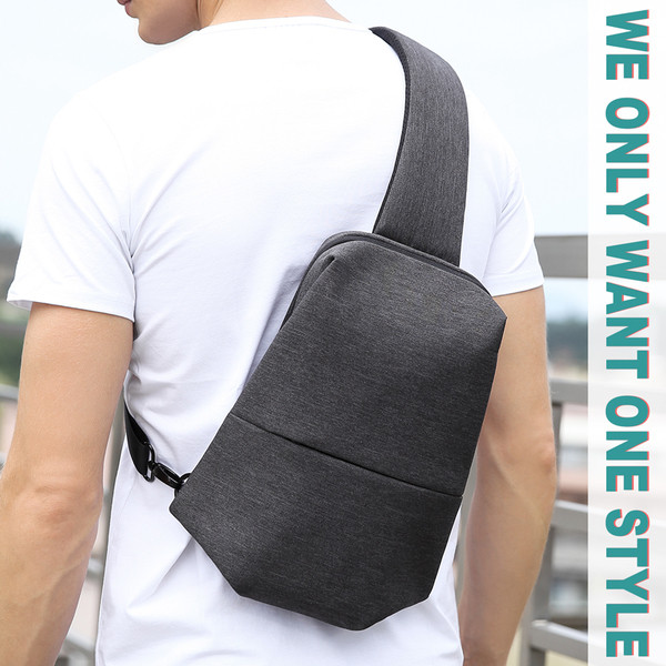 Mindennapi kis férfi válltáska vízálló két színben