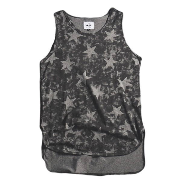 Modern férfi felső két színben csillagmintával