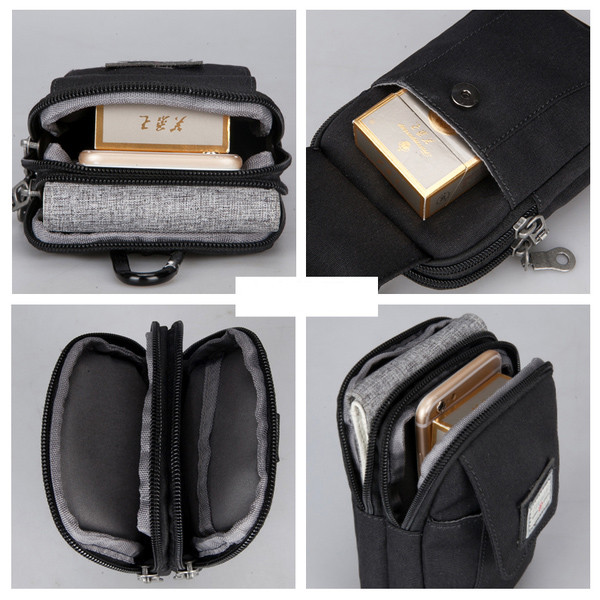 Kicsi férfi szövettáska derékfogantyú nélkül