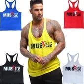 Мъжки потник широк модел в различни цветове с надпис